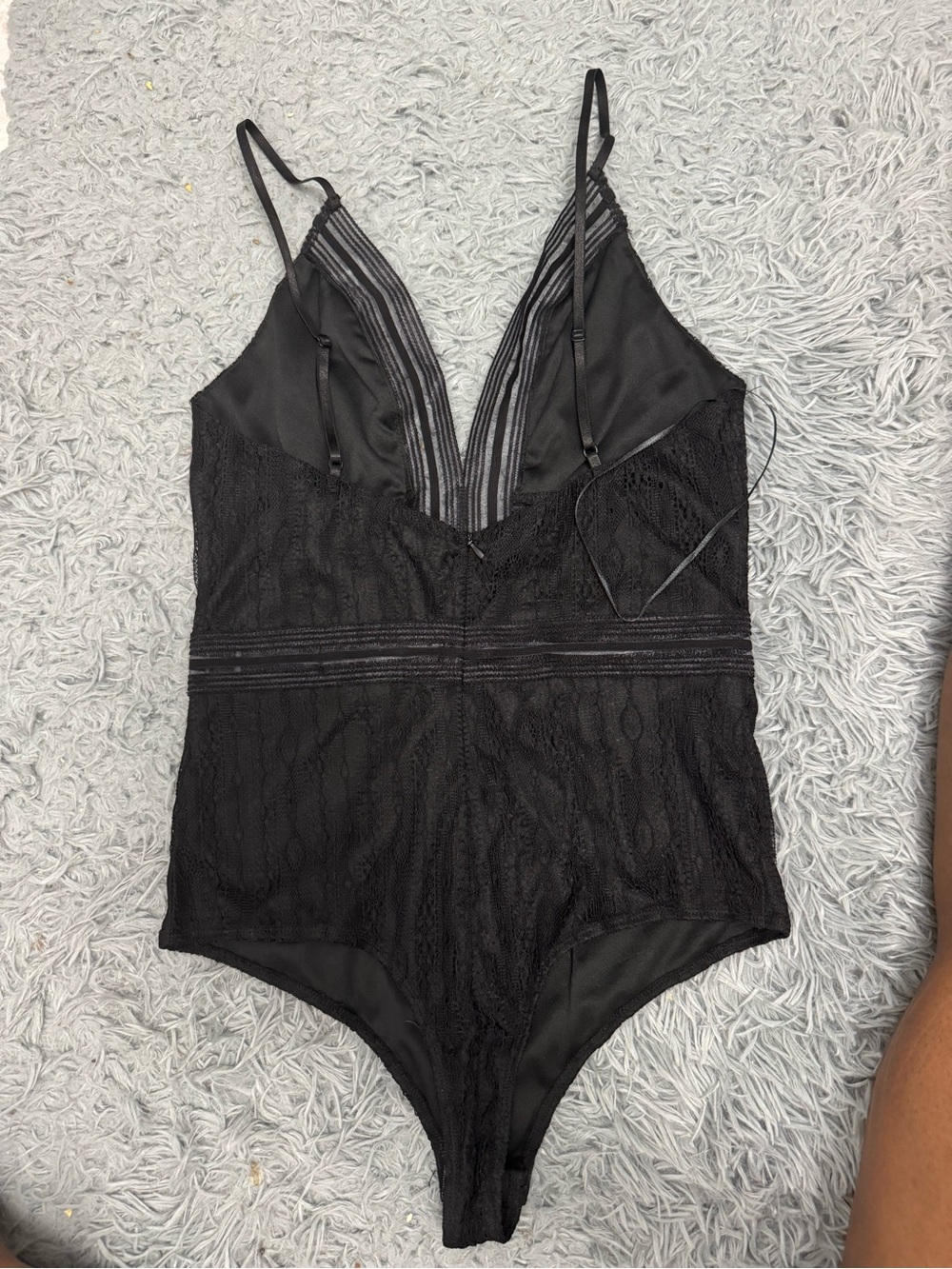 Etiquette Clothiers Black Lace Bodysuit